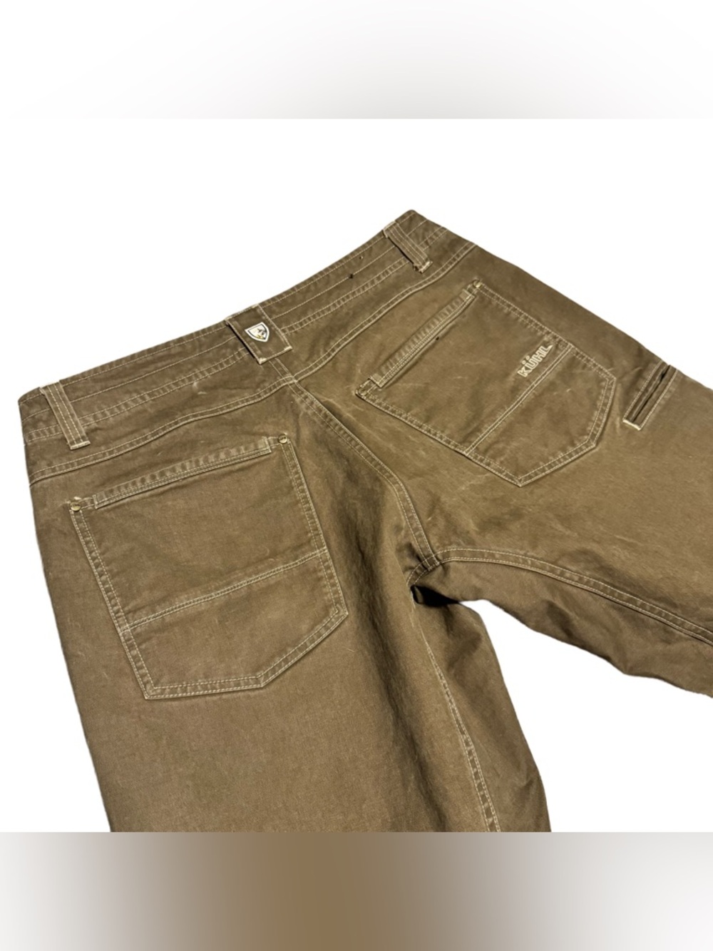 Kuhl Hot Rydr Flannel Lined Pants Men's 35x30 Brown Outdoor Workwear Hiking - Picture 6 of 8
